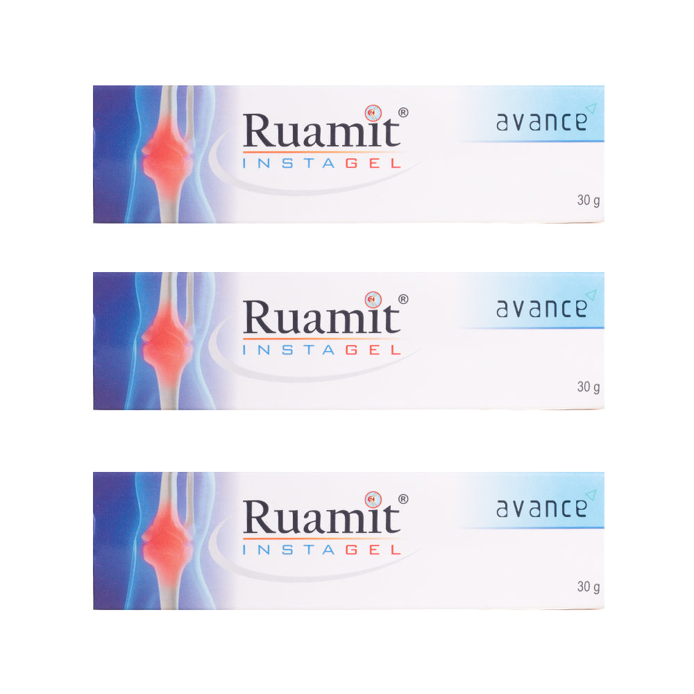 Avance Ruamit Natural & Ayurvedic Pain Relief Insta Gel - 30gm (Pack of 3) - AvancePhyto